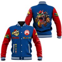 Bowser Baseball Jacket, Bowser Jacket Men, Personalized Baseball Jacket
