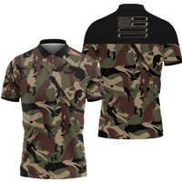 Golf Camouflage Pattern Polo Shirt