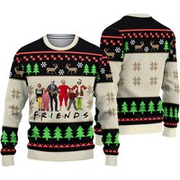 Funny Friends Christmas Movies Sweater