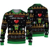 Link To My Heart Legend Of Zelda Ugly Christmas Sweater
