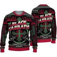 Black Sabbath Shirt, Black Sabbath Band 3d Ugly Sweater