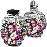 Kendrick Lamar Texture Vintage Hip Hop Hoodie
