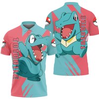 Pkm Totodile Polo Shirt