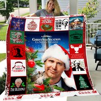 Clark Griswold National Lampoons Vacation Christmas Movie Fleece Blanket