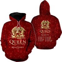 Queen Adam Lambert The Rhapsody Tour 2023 3d Hoodie