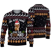 I'm Just Here For The Cookies Ugly Christmas Sweater