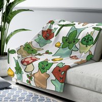 Korok Blanket Zelda Cozy Gamer Gift Game Room Decor For Nursery Blanket