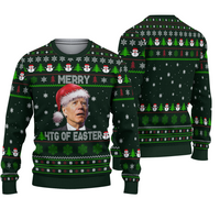Merry 4th Of Easter Santa Biden Ugly Sweater
