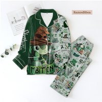 Christmas Harry Poter Pajamas Set, H.potter Slytherin Pyjamas