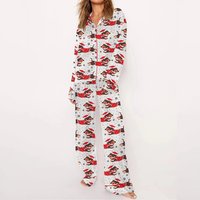 Dachshund Through The Snow Funny Christmas Pajama Set
