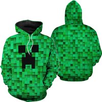 Minecra 3d Print Shirt, Minecra Cosplay Hoodie
