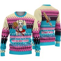 Christmas Knitted Sweater For Fan Harley Quinn Sweater