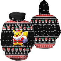 Pika Pkm Ugly Christmas Hoodie