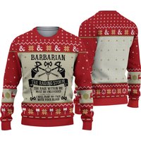 Barbarian Dungeons & Dragons Ugly Sweater