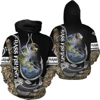 Bass Fishing 3d Hoodie