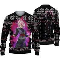 Dragon Ball Goku Black Rose Ugly Christmas Sweaters