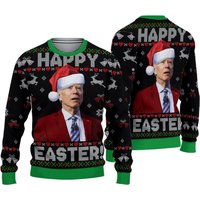 Santa Joe Biden Merry Easter Ugly Christmas Sweater