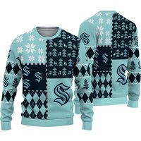 Kraken Ice Hockey Christmas Ugly Sweater