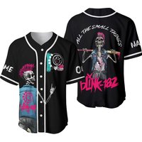 Personalized Bli-nk 182 Band Baseball Jersey