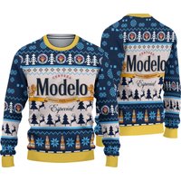 Modelo Beer Ugly Christmas Sweater