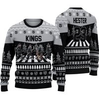 Personalized Kings Walking Abbey Road Ice Hockey Christmas Ugly Sweater