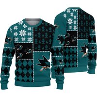 San Jose Sharks Ice Hockey Christmas Ugly Sweater