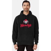 Wendys Fast Food Restaurant Logo Pullover Hoodie