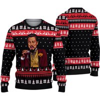 Laughing Leo Dicaprio Meme Ugly Christmas Sweater