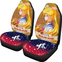 Sailor Moon Car Seat Covers Set | Usagi Tsukino Car Accessories