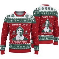 Santan I Know Him Elf Movie Christmas Ugly Sweater