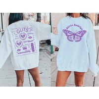 Guts Olivia Track List, Olivia Rodrigo Album Guts Sweatshirt