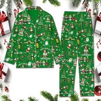 Elf Christmas Pajamas Set, Elf Christmas Women Pajamas