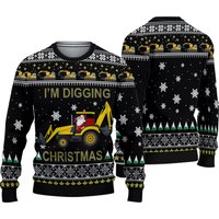 I'm Digging Christmas Ugly Knitted Christmas 3d Sweater