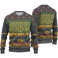 Lotr One Mordor Christmas Ugly Sweater