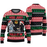 You Just Fold It In Ugly Sweater, David Rose Ugly Sweater