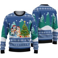 Christmas Knitted Sweater For Fan /blueydad Family-sweater,gift Idea For Fans