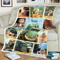 Trash Truck Personalized Trash Truck Fleece Blanket