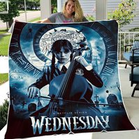 Wednesday Blanket Flannel Fleece Blanket