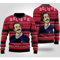 Believe Ted 3d All Over Printed Series Ugly Christmas Sweater For Fan