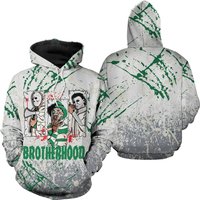 Dark Brotherhood 3d Splash Hoodie Match Jordan 2 Lucky Green