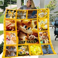 Personalized Miles Tails Prower Fleece Blanket
