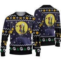 Romantic Nightmare Before Christmas Ugly Sweater