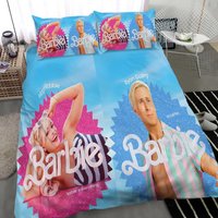 Barbie Quilt Cover Soft Three-piece Bedding Set