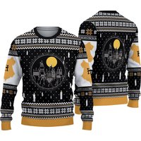 Harry Potter Hogwarts Castle Candles Ugly Christmas 3d Sweater