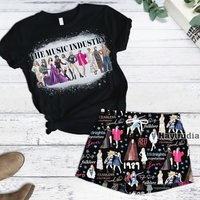 Red Tour Short Pajamas Set