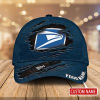 Personalized Name Us Proud Postal Worker 3d Baseball Caps, Postal Worker Hats