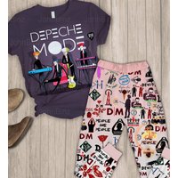 Depeche Mode Pajamas Set, Depeche Mode T-shirt, Rock Music Pajamas