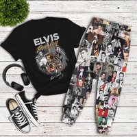 Elvis Presley Pajamas Set, Elvis Shirt Pajamas Set