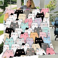 Cats Blanket Cats Fleece Blankets