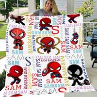 Custom Name Super Hero Blanket